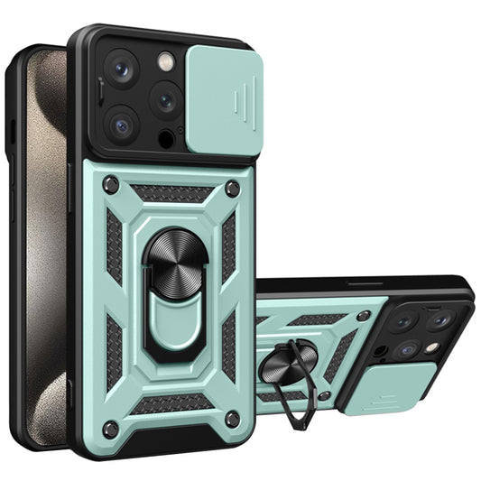 Kuori Apple iPhone 15 Pro Maxille, Techsuit, CamShield, Vihreä