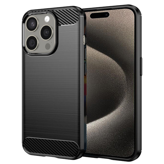 Kuori Apple iPhone 15 Pro Maxille, Techsuit, Hiili, Musta