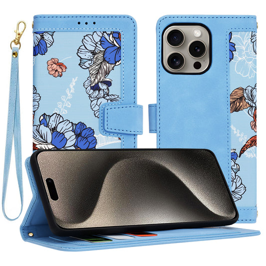Kuori Apple iPhone 15 Pro Maxille, Techsuit, FlipCraft, Sininen