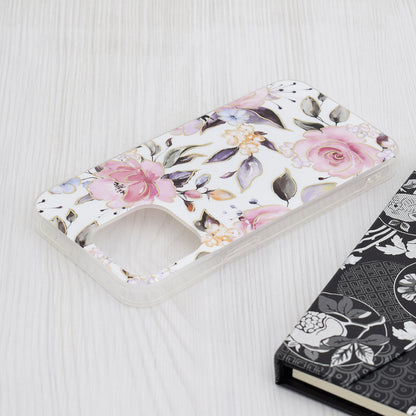 Kuori Apple iPhone 15 Pro Maxille, Techsuit, Marble, Valkoinen