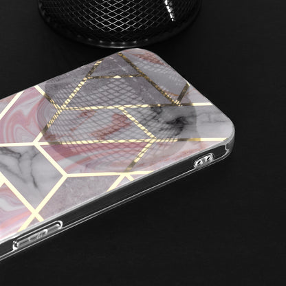 Kuori Apple iPhone 15 Pro Maxille, Techsuit, Marble, Vaaleanpunainen