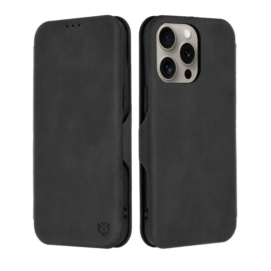 Kuori Apple iPhone 15 Pro Maxille, Techsuit, Safe Wallet Plus, Musta