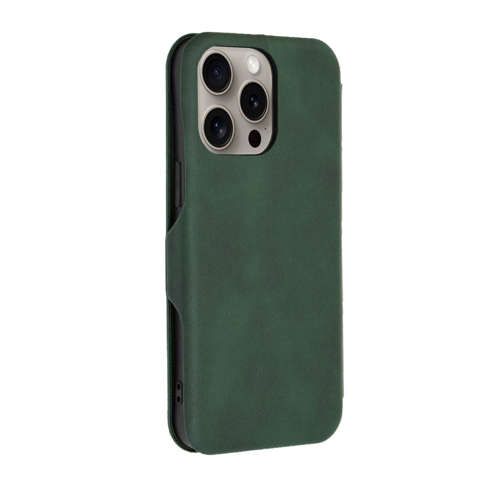 Kuori Apple iPhone 15 Pro Maxille, Techsuit, Safe Wallet Plus, Vihreä