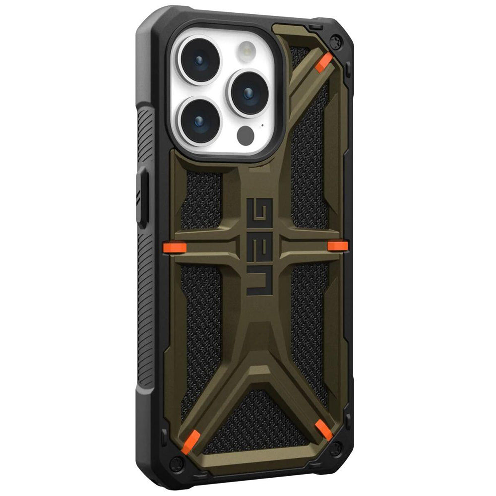 Kuori Apple iPhone 15 Pro Maxille, Urban Armor Gear, Monarch Kevlar, Vihreä