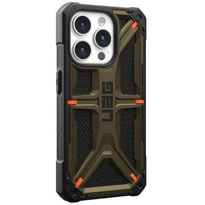 Kuori Apple iPhone 15 Pro Maxille, Urban Armor Gear, Monarch Kevlar, Vihreä