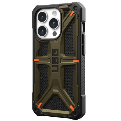 Kuori Apple iPhone 15 Pro Maxille, Urban Armor Gear, Monarch Kevlar, Vihreä