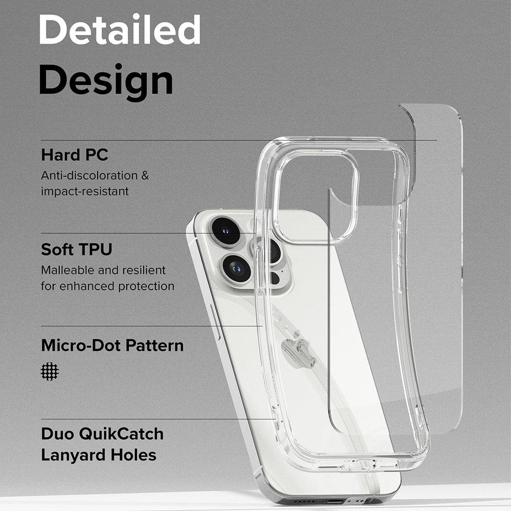 Kuori Apple iPhone 15 Pro:lle, Ringke, Fusion, Läpinäkyvä
