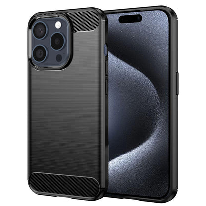 Kuori Apple iPhone 15 Pro:lle, Techsuit, Hiili, Musta