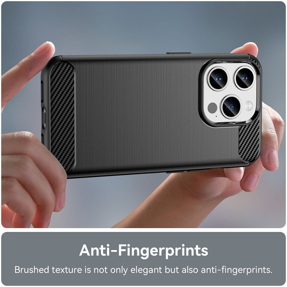 Kuori Apple iPhone 15 Pro:lle, Techsuit, Hiili, Musta