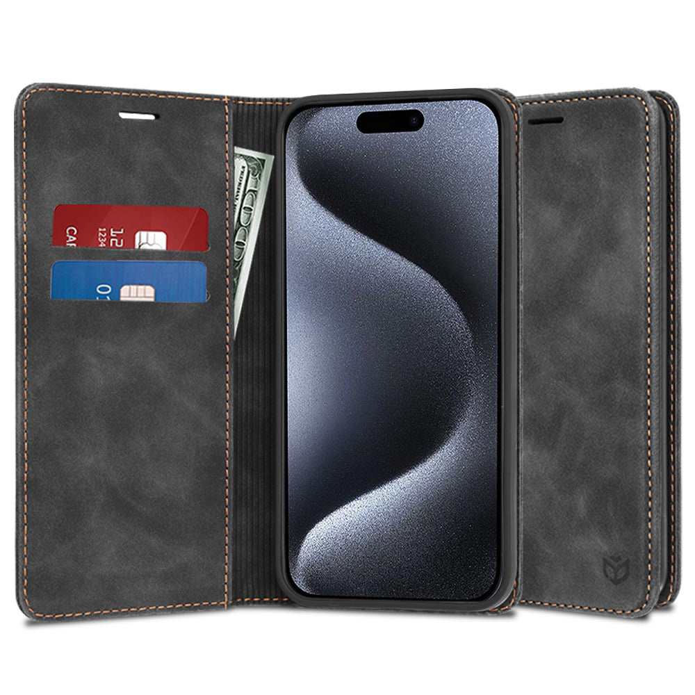 Kuori Apple iPhone 15 Pro:lle, Techsuit, Confy, Musta