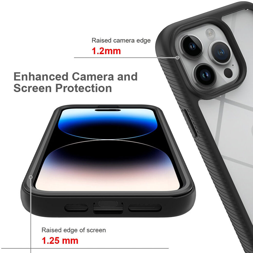 Kuori Apple iPhone 15 Pro:lle, Techsuit, Defense360 Pro, Musta