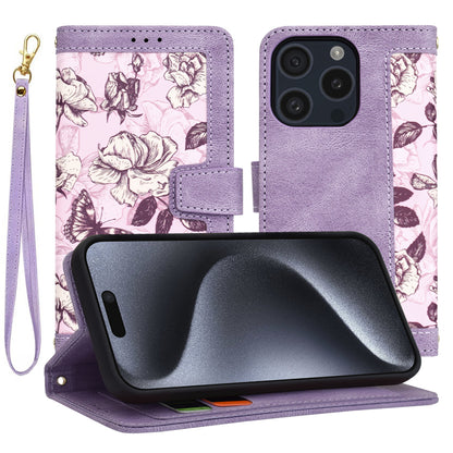 Kuori Apple iPhone 15 Pro:lle, Techsuit, FlipCraft, Violetti