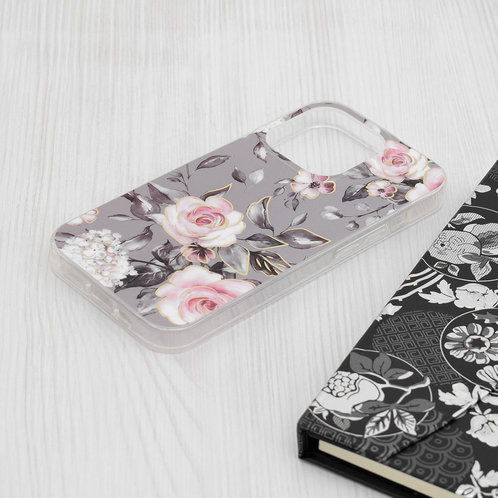 Kuori Apple iPhone 15 Pro:lle, Techsuit, Marble, Harmaa