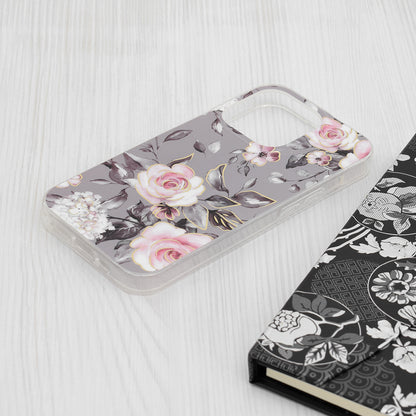 Kuori Apple iPhone 15 Pro:lle, Techsuit, Marble, Harmaa