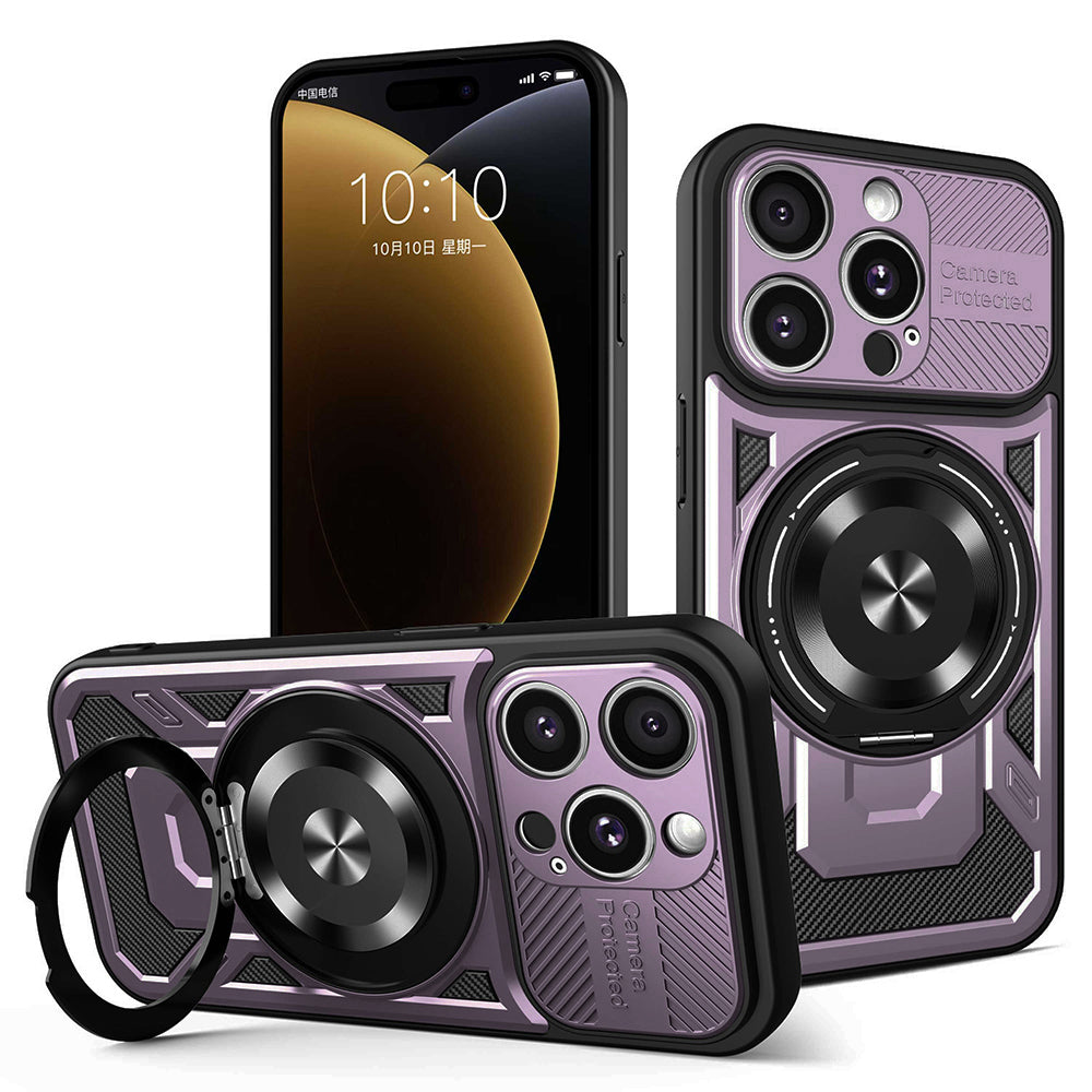 Case for Apple iPhone 15 Pro, Techsuit, RuggedCam, Purple