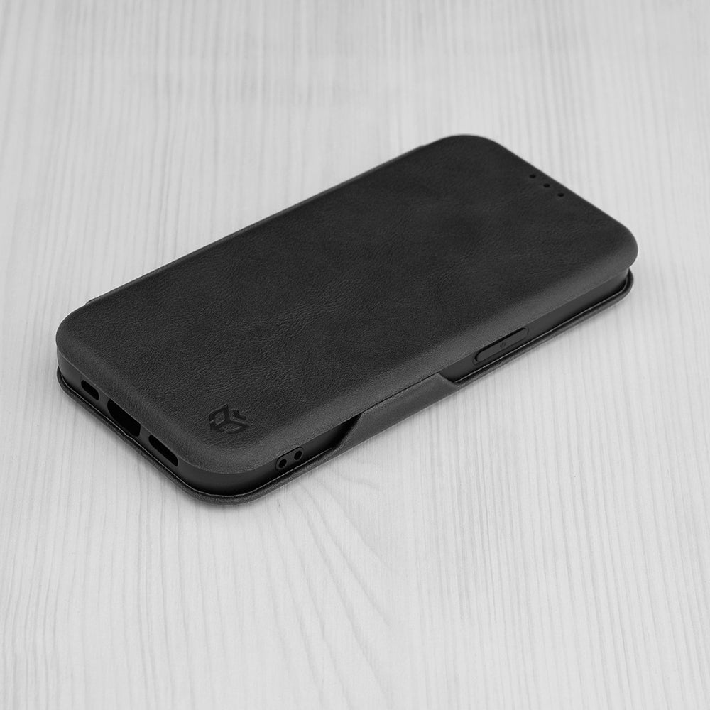 Kuori Apple iPhone 15 Pro:lle, Techsuit, Safe Wallet Plus, Musta