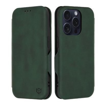 Kuori Apple iPhone 15 Pro:lle, Techsuit, Safe Wallet Plus, Vihreä
