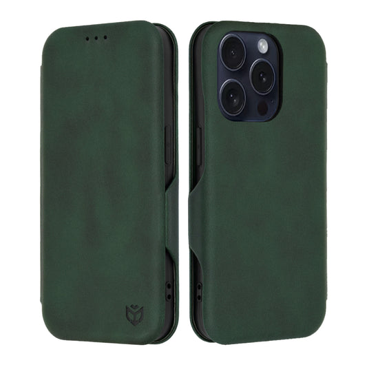 Kuori Apple iPhone 15 Pro:lle, Techsuit, Safe Wallet Plus, Vihreä