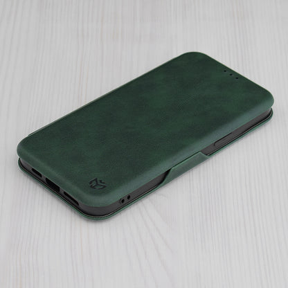 Kuori Apple iPhone 15 Pro:lle, Techsuit, Safe Wallet Plus, Vihreä