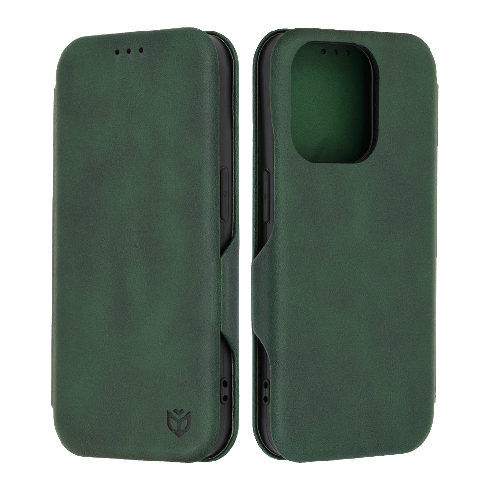 Kuori Apple iPhone 15 Pro:lle, Techsuit, Safe Wallet Plus, Vihreä