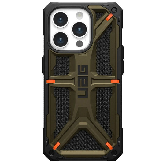 Kuori Apple iPhone 15 Pro:lle, Urban Armor Gear, Monarch Kevlar, Vihreä