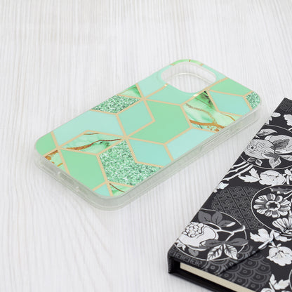 Kuori Apple iPhone 15:lle, Techsuit, Marble, Vihreä