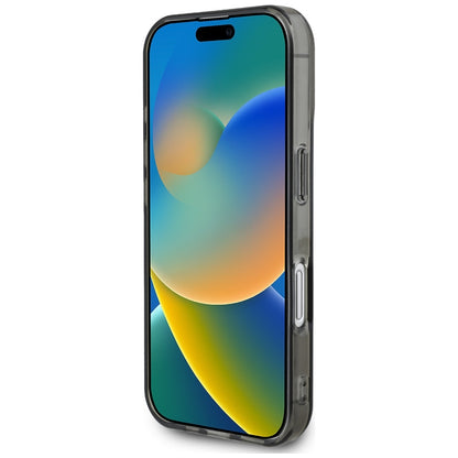 Kotelo Apple iPhone 16:lle, Karl Lagerfeld, IML Rhinestones Karl's Head, Musta