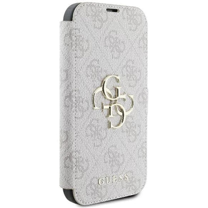 Suojakotelo Apple iPhone 16 Plus, Guess, 4G Book, Pinkki