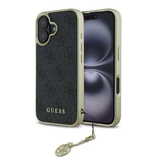 Suojakotelo Apple iPhone 16 Plus, Guess, 4G Charm, Musta