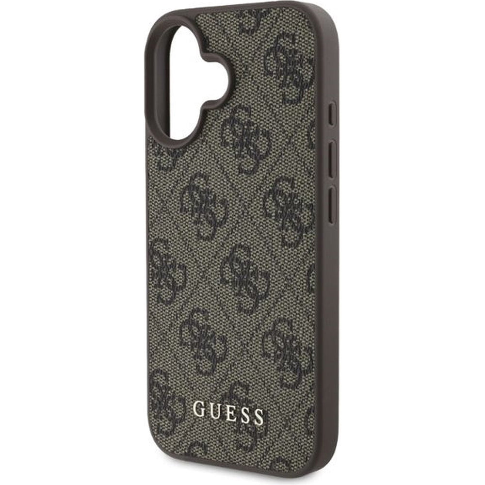 Suojakotelo Apple iPhone 16 Plus, Guess, 4G Classic, Ruskea