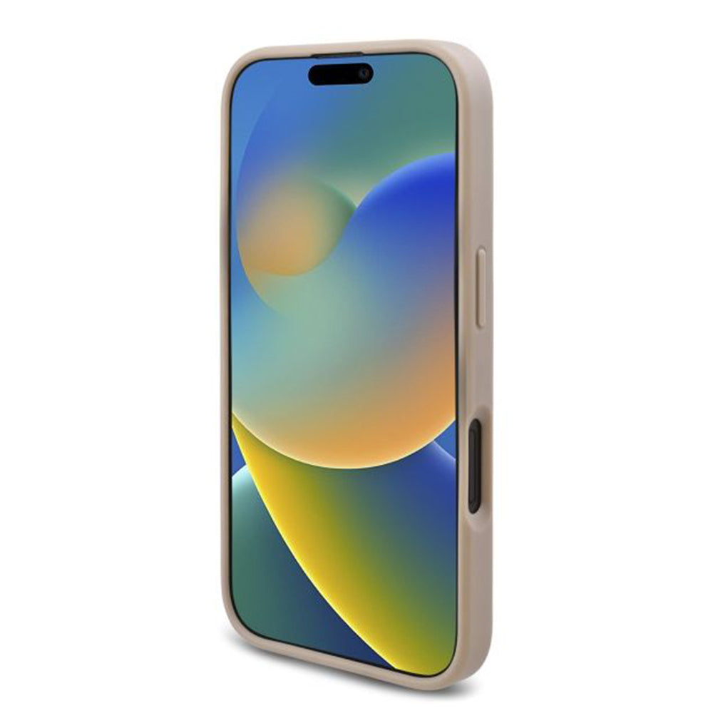 Suojakotelo Apple iPhone 16 Plus, Guess, 4G Triangle Logo, Valkoinen