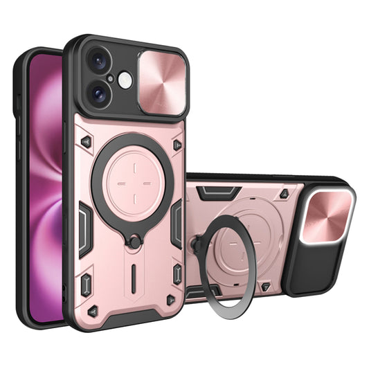 Kuori Apple iPhone 16 Plus:lle, Techsuit, CamGuard Pro, Vaaleanpunakultainen