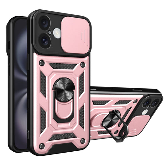 Kuori Apple iPhone 16 Plus:lle, Techsuit, CamShield, Vaaleanpunainen