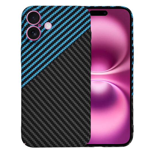 Kuori Apple iPhone 16 Plus:lle, Techsuit, Carbonite FiberShell, Musta Bleu