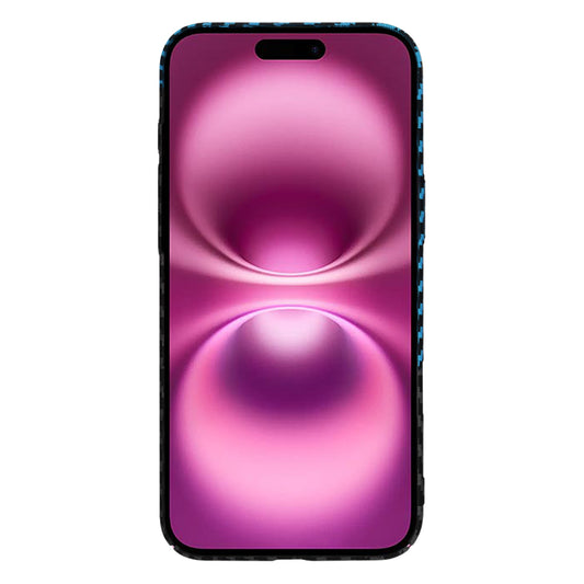 Kuori Apple iPhone 16 Plus:lle, Techsuit, Carbonite FiberShell, Musta Bleu