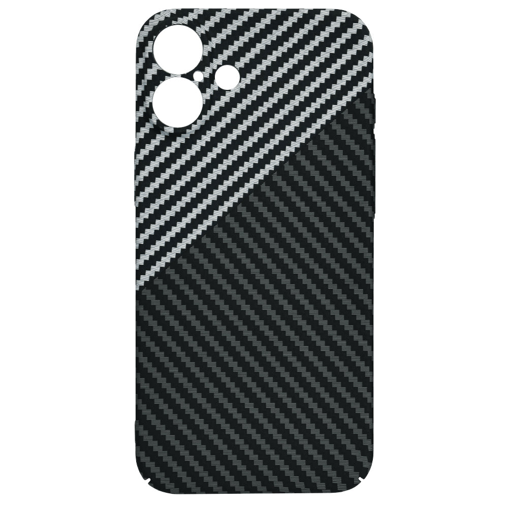 Case for Apple iPhone 16 Plus, Techsuit, Carbonite FiberShell, Black Gray