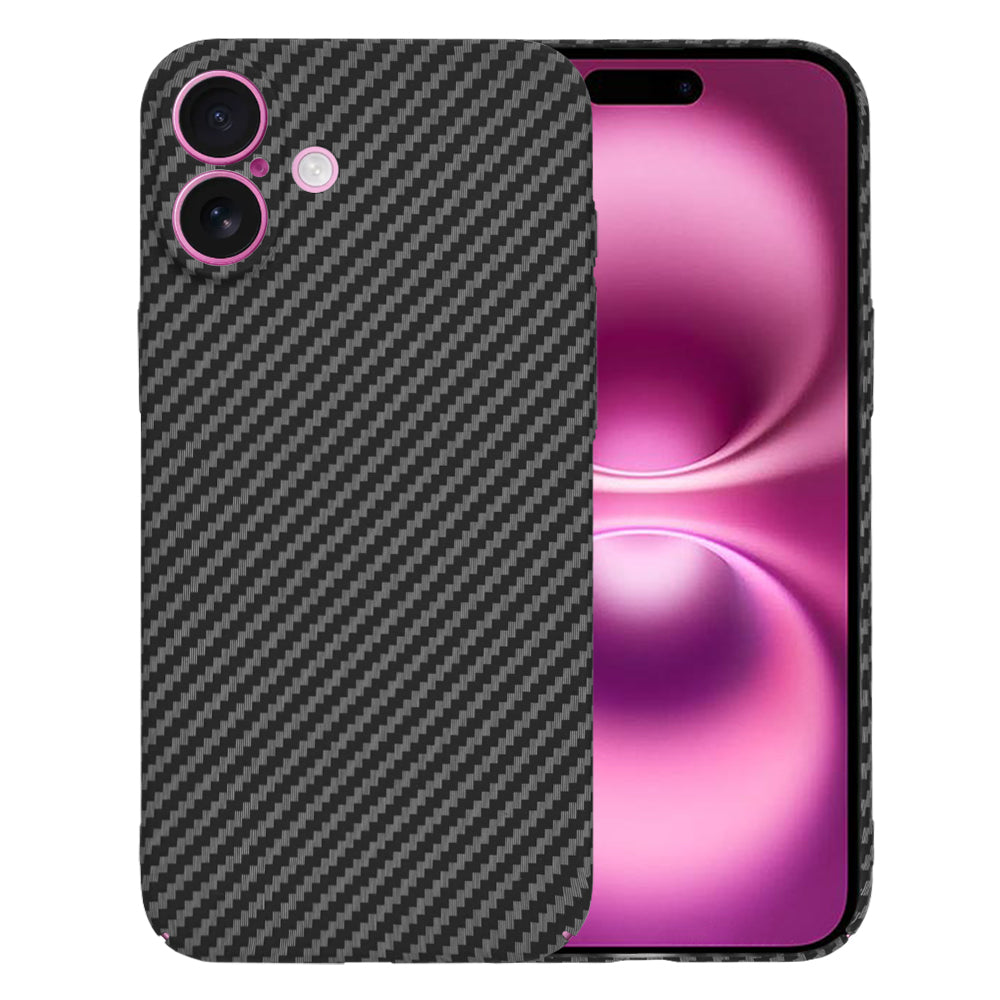 Kuori Apple iPhone 16 Plusille, Techsuit, Carbonite FiberShell, Musta