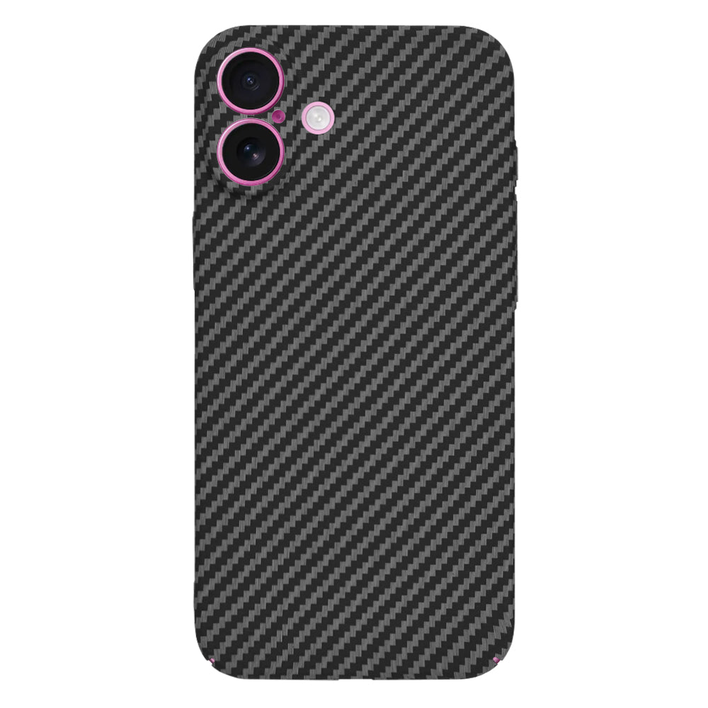 Kuori Apple iPhone 16 Plusille, Techsuit, Carbonite FiberShell, Musta