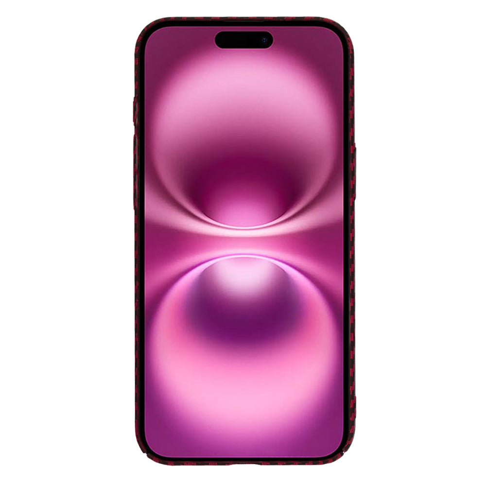 Kuori Apple iPhone 16 Plus:lle, Techsuit, Carbonite FiberShell, Punainen