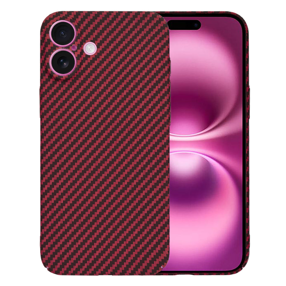 Kuori Apple iPhone 16 Plus:lle, Techsuit, Carbonite FiberShell, Punainen