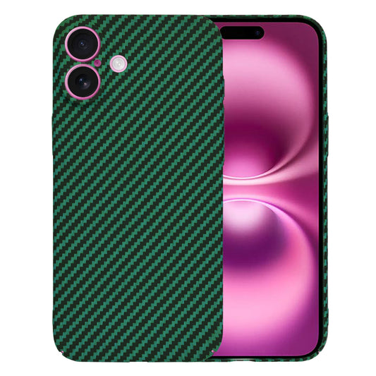 Kuori Apple iPhone 16 Plus:lle, Techsuit, Carbonite FiberShell, Vihreä