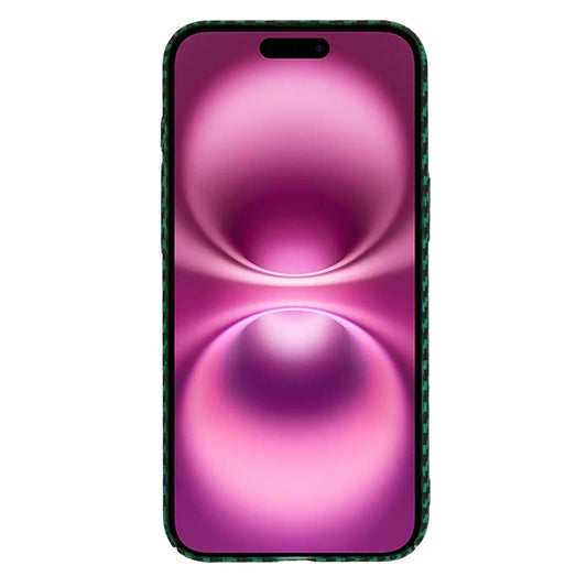 Kuori Apple iPhone 16 Plus:lle, Techsuit, Carbonite FiberShell, Vihreä