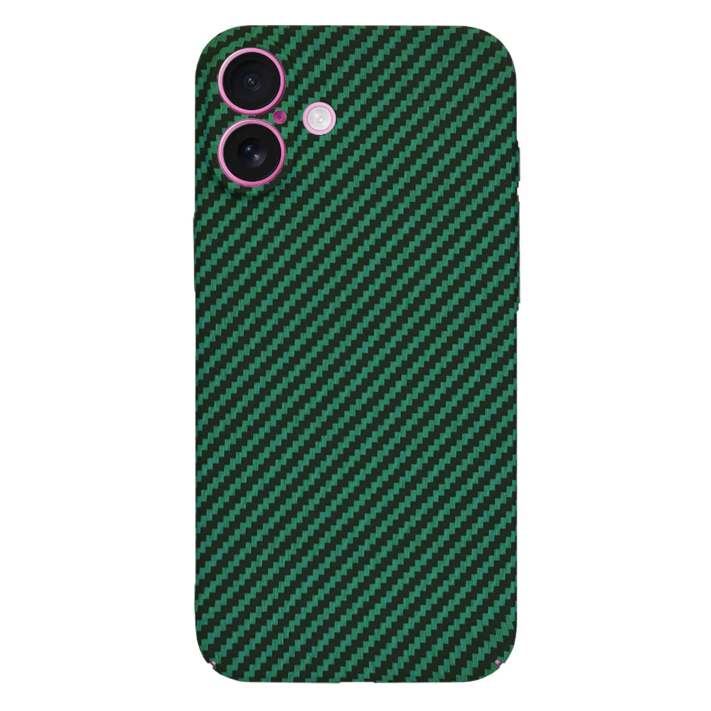 Case for Apple iPhone 16 Plus, Techsuit, Carbonite FiberShell, Green