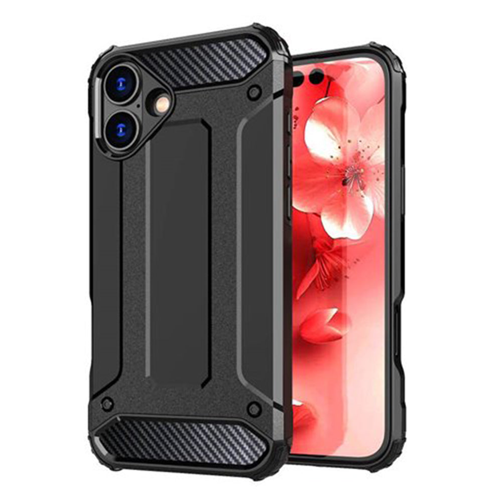 Kuori Apple iPhone 16 Plusille, Techsuit, Hybrid Armor, Musta