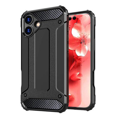 Kuori Apple iPhone 16 Plusille, Techsuit, Hybrid Armor, Musta