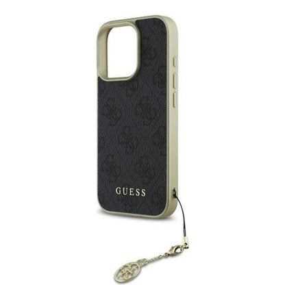 Suojakotelo Apple iPhone 16 Prolle, Guess, 4G Charm, Musta