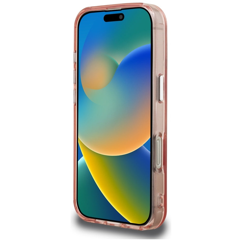 Kotelo Apple iPhone 16 Prolle, Karl Lagerfeld, IML Aquarelle Logo Choupette, Pinkki