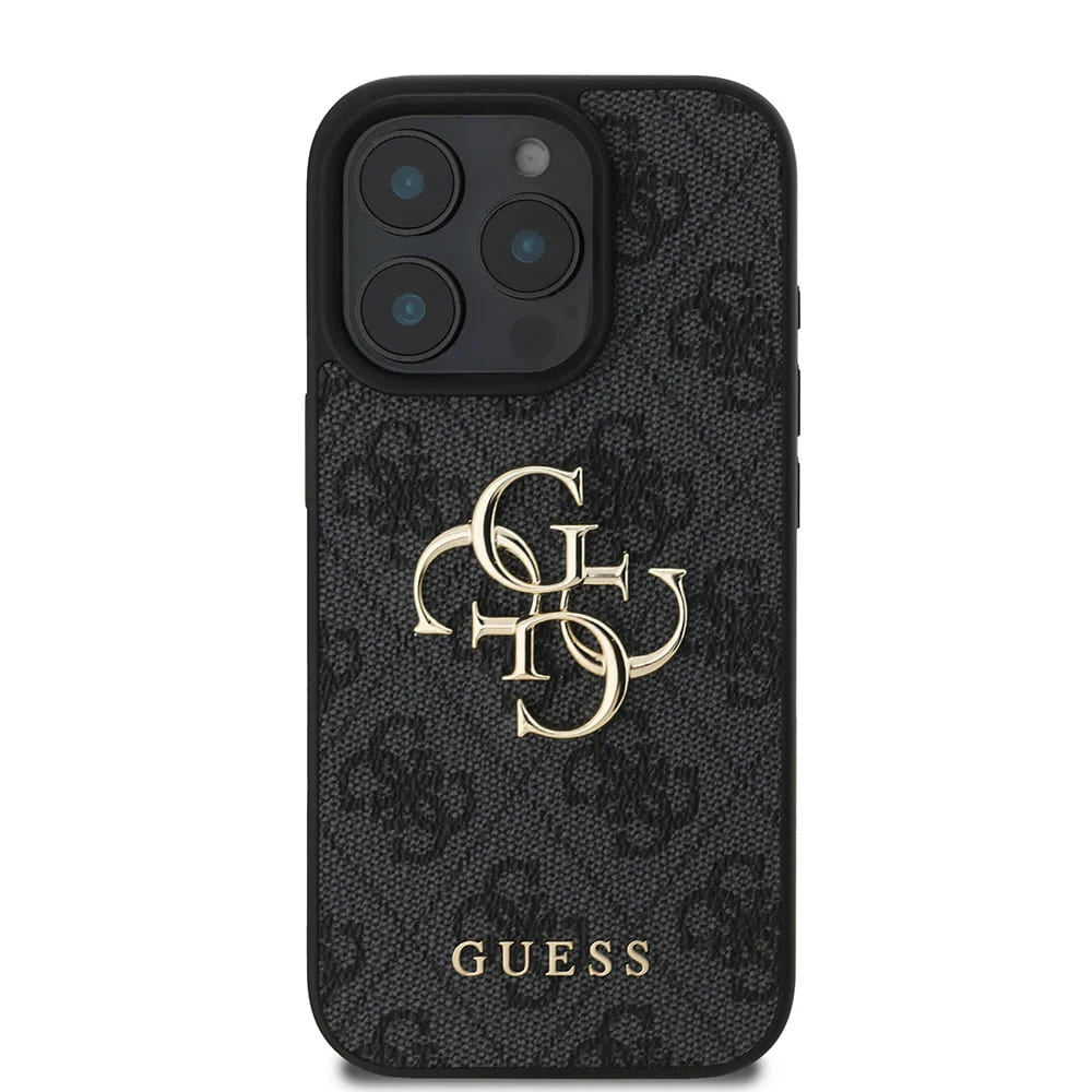 Suojakotelo Apple iPhone 16 Pro Max, Guess, 4G Big Logo, Musta