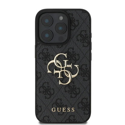 Suojakotelo Apple iPhone 16 Pro Max, Guess, 4G Big Logo, Musta