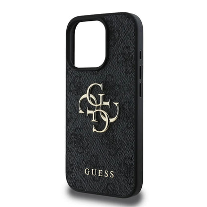 Suojakotelo Apple iPhone 16 Pro Max, Guess, 4G Big Logo, Musta
